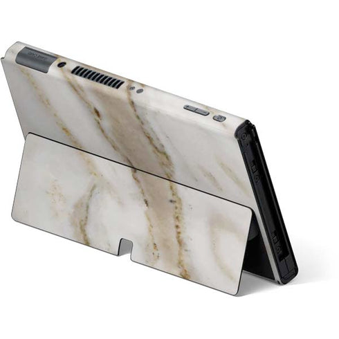 Vanilla Marble Nintendo Switch OLED (2021) Skin